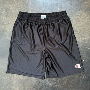 Champion Mens Black Activewear Shorts 100% Polyester Size 3XL Athleticwear